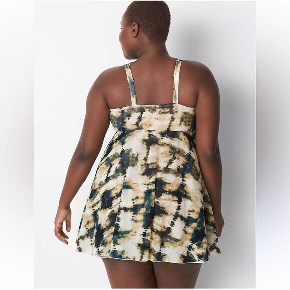 NWT Cacique Mesh Flyaway No-Wire Swim Dress Size 32 - Picture 3 of 11